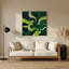 Abstrait paysage 50 vert, art mural en métal-287458354