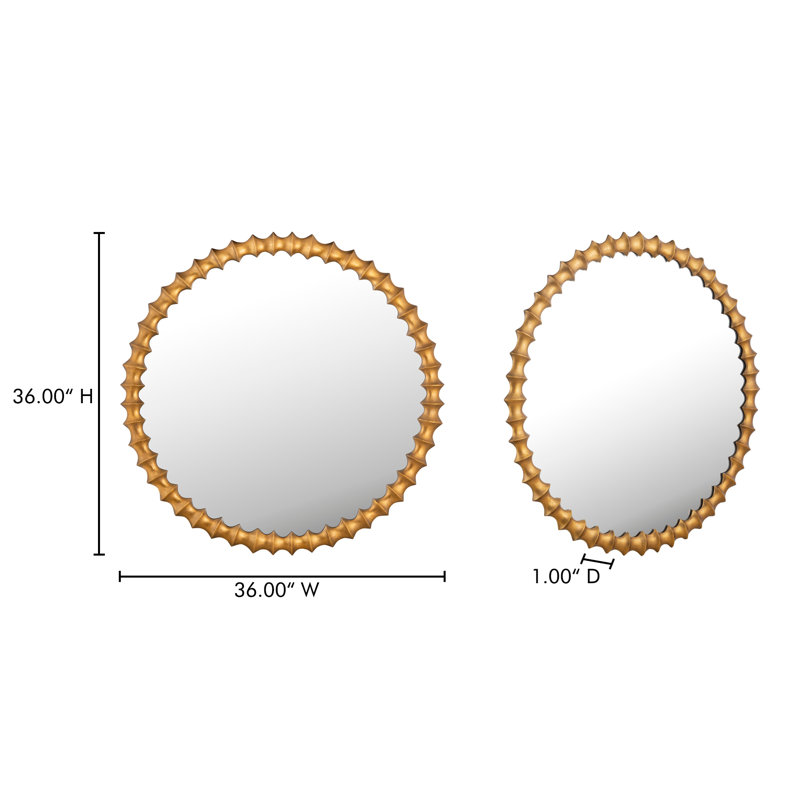 Mirror Aged Brass, Aged Brass