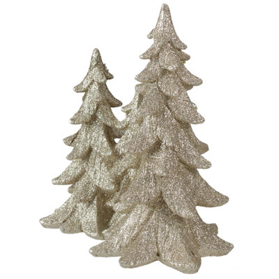 Décoration de sapin de Noël 7,5 po à lumières DEL dorées scintillantes
