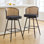 Tabouret de bar et de comptoir pivotant Cane