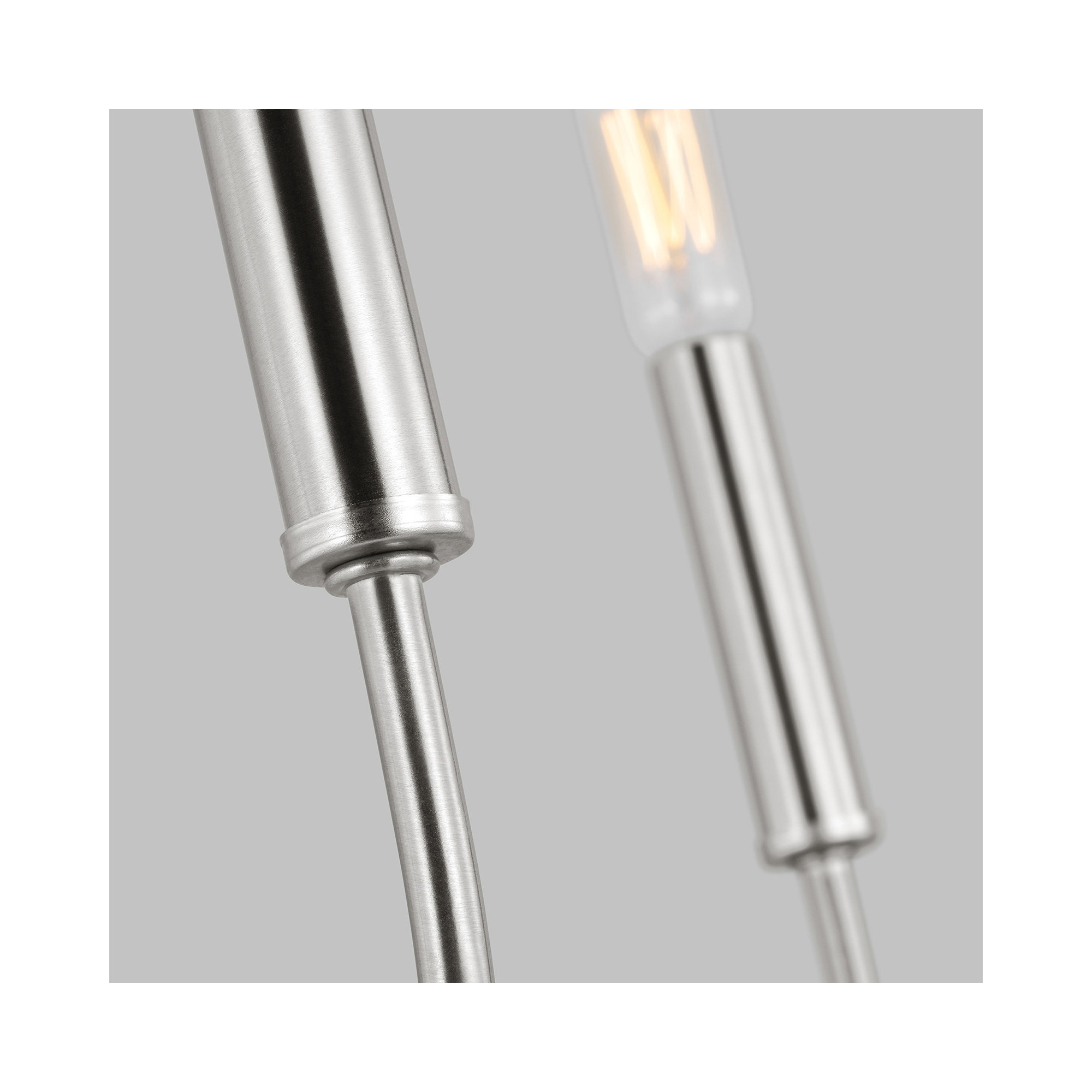 Kendrey 5-Light Metal Candle-Style Chandelier , Brushed Nickel