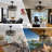 Vergel - 20 inches Caged Style Retro Indoor 8 Blade Standard Ceiling Fan with LED Light Kit Included