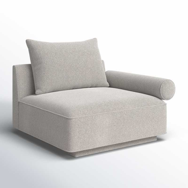 Fauteuil Catalya, Novax gris clair Boucle