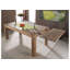 Nature Extendable Solid Wood Top Metal Base Dining Table-90488094