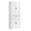 Armoire de rangement pour salle de bain avec portes et tiroir, armoire d'appoint-1727127120