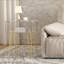 Table d'appoint en acrylique avec tablette de rangement, table de chevet moderne et transparente pour salon, chambre à coucher