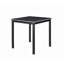 Ensemble de table 5 pièces à hauteur de comptoir, ensemble de table de cuisine en bois avec table carrée et 4 chaises rembourrées, ensemble de table de salle à manger à hauteur de comptoir avec décoration en cristal et ensemble de chaises pour la cuisine, la salle à manger, noir