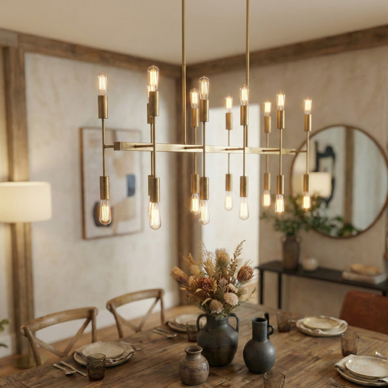 Peachey 20 - Light Kitchen Island Pendant