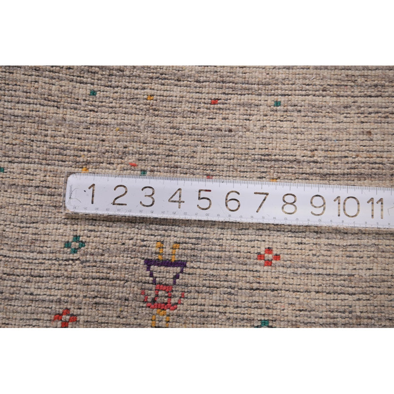Tapis rayé tribal Gabbeh 8 x 8