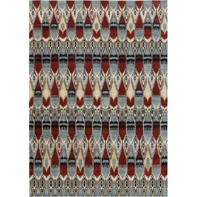 Tapis bleu de haute qualité noué à la main