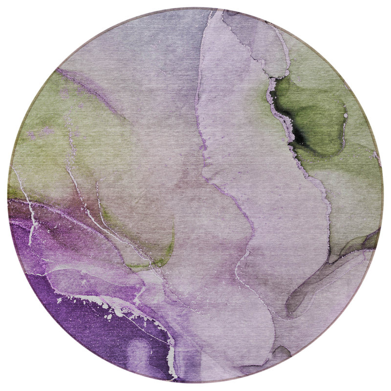 Tapis d'intérieur rond 8 po
