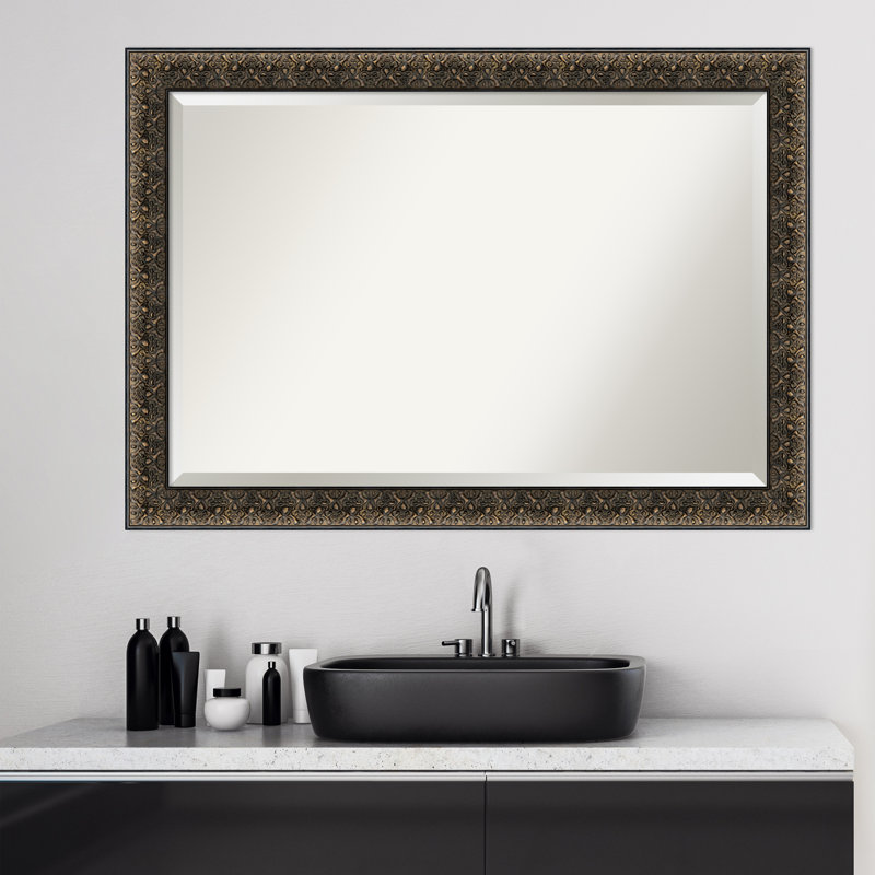 Eyre Wood Flat Wall Mirror, 28.62" H x 40.62" W