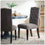 Ensemble de 2 chaises capitonnées pour la salle à manger-770978189