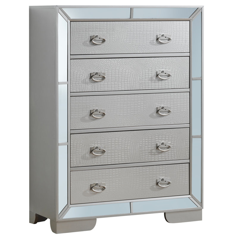 Commode 5 tiroirs Champagne