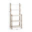 Rayonnage à 5 tablettes en bois blanc Baring Baring
