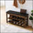 Height-Adjustable Long Shoe-Changing Bench With Concealed Storage And Comfortable Seating, Perfect For Entryways And Foyers
