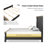 Fontevraud Solid Wood Panel Bed-103485977