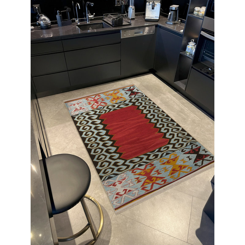 Tapis rectangulaire Wimjan, Tapis de couloir 3 pi 4 po x 9 pi 11 po