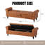 Faux Leather Upholstered Storage Bench