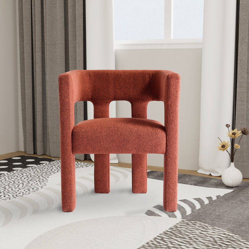 Fauteuil l 24,84 po Burnam, Orange