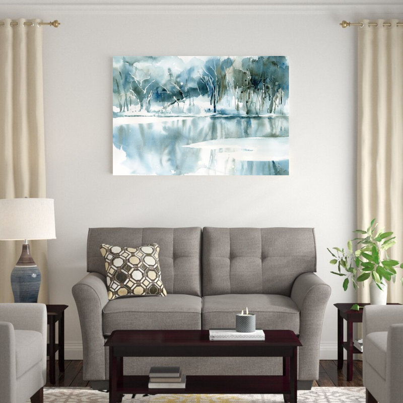 «Blue Reflections» par Katrina Pete - impression, H 32 po x l 48 po
