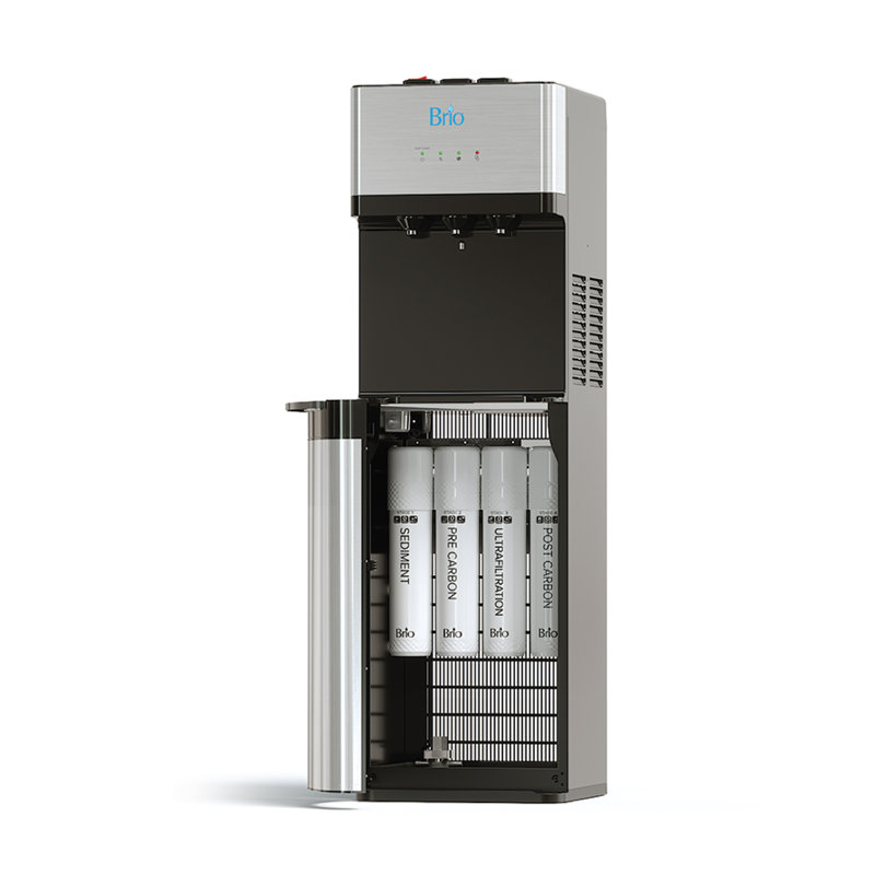 Brio Stainless Steel Bottleless Hot and Cold Water Cooler Dispenser