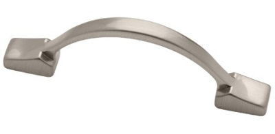 3-3/4" Acrylic Accent Bar Pull Satin Nickel