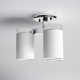 Preston 3 Light Glass Semi Flush Mount