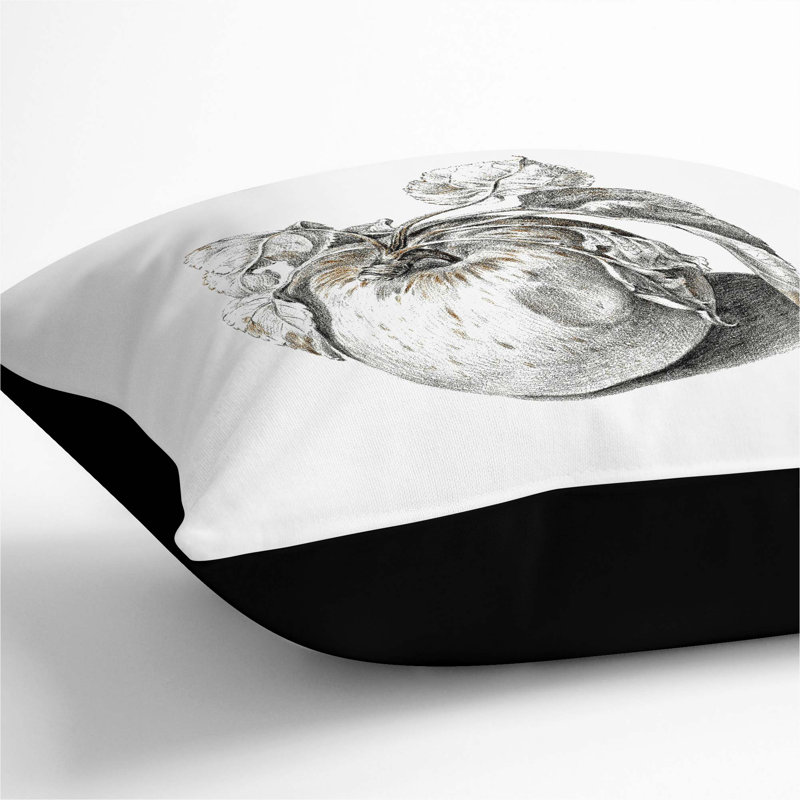 Square Cushion, Black, 55cm H x 55cm W x 20cm D