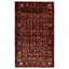 Tapis rectangulaire unique en laine de 4 pi 3 po x 7 pi années 1990 Avae