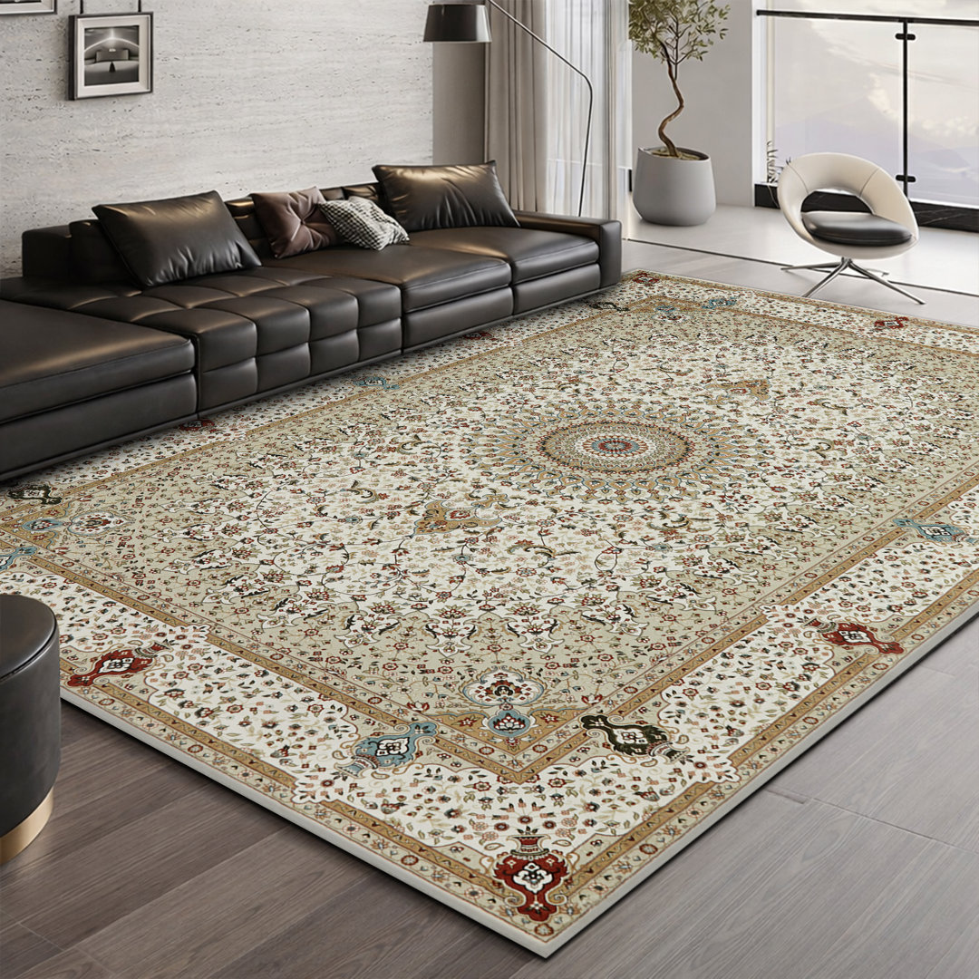 Vintage Oriental Area Rug – Living Room Large Rug for Cozy and Stylish Space