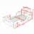 Upholstered Twin Race Car-Inspired Platform Bed With Guardrails And Sturdy Slats-1550181454