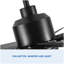 Ventilateur de plafond 72 po d'intérieur noir intelligent avec lumière DEL et télécommande