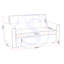 Mary-Kate 2 Seater Clic Clac Sofa Bed-1155411870