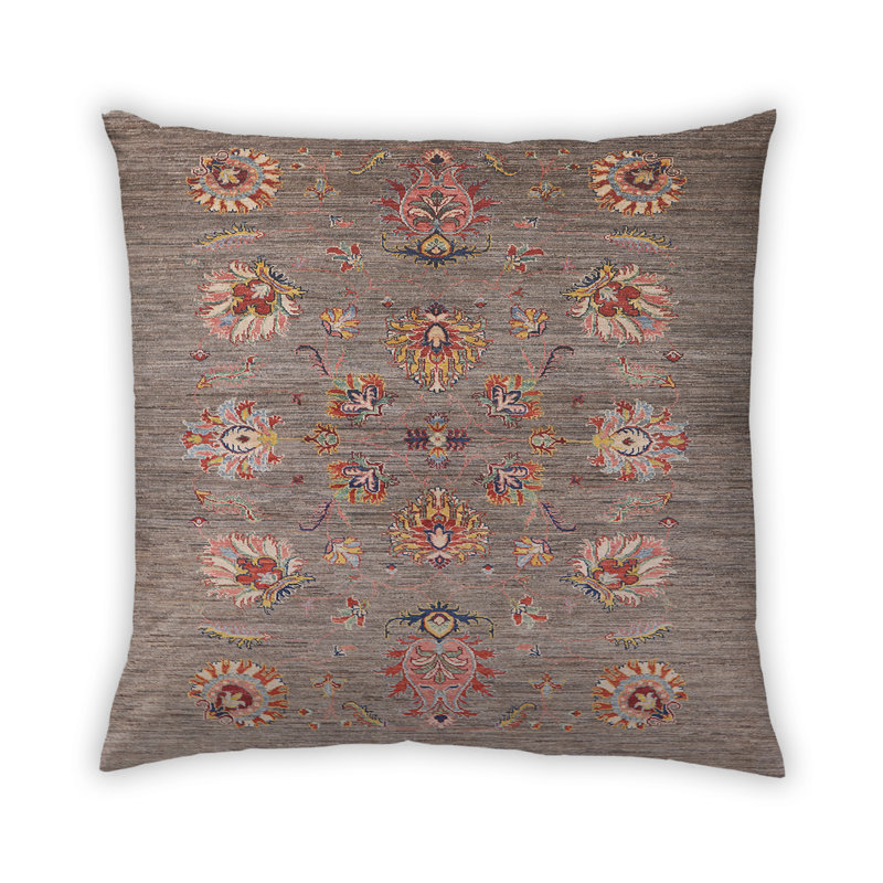 Damask Outdoor Throw Pillow