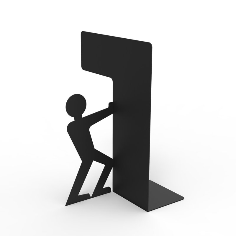 Metal Assembled People Bookend