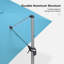 Parasol rectangulaire en aluminium excentré 120 '' x 156 '' avec rotation à 360 ° et base-662226479