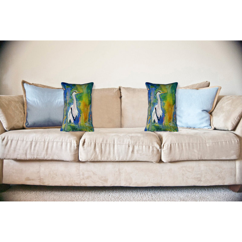 Heron Indoor/Outdoor Lumbar Pillow