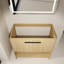 36" Bathroom Vanity, Freestanding Plywood Construction With 2 Doors, Water Resistance, Easy Assembly, American Design, Oak Sparkle Cabinet Plywood, Glow