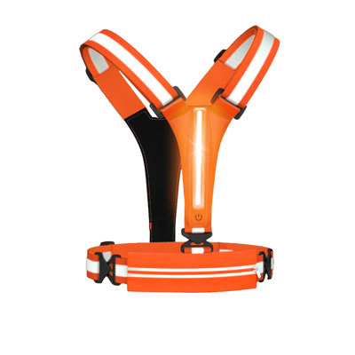 Nylon vest LED Reflective Running Gear High Visibility Reflective Rechargeable Adjustable Led For Men Women