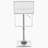 Chrome and White Adjustable Bar Stool