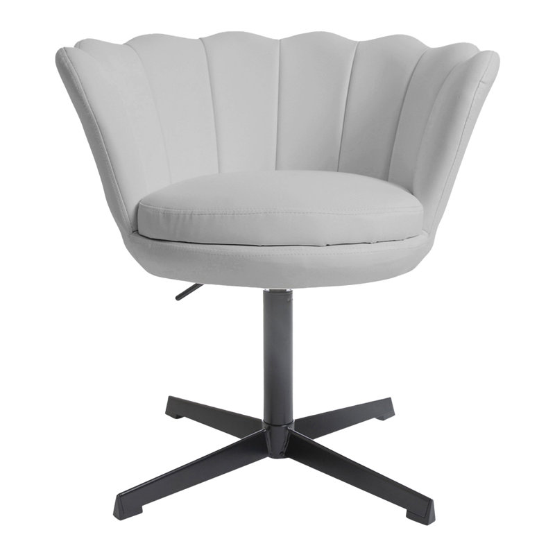 Chaise de coiffeuse pivotante Melissa, Gris froid