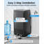 Machine à glaçons commerciale sous comptoir de 120 lb/jour avec capacité de stockage de 33 lb, double alimentation en eau et autonettoyage
