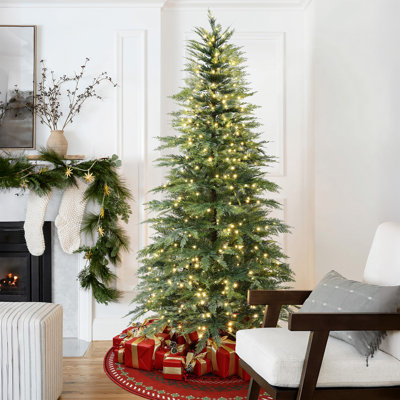 Pre-Lit Green Cypress Artificial Christmas Tree