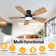 Aare 46'' Flush Mount Ceiling Fan With Light