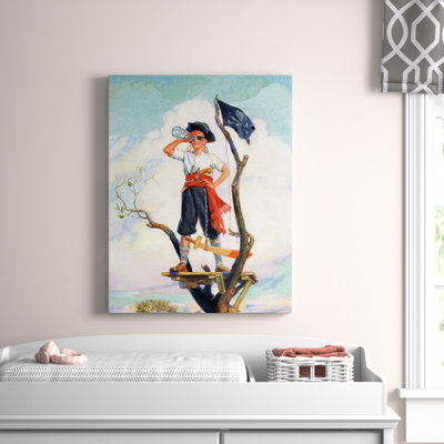 Kopec Pirate Print on Wrapped Canvas