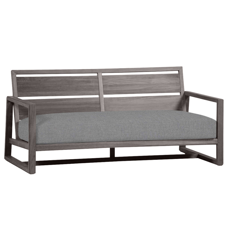 Avondale Teak Loveseat - Oyster, Oyster Teak, No Welt, Verona Mist