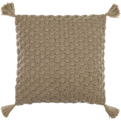 Makrome Wool Blend Throw Pillow