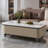 Storage microcrystalline stone coffee table