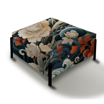 Shogun Aesthetics - Chinese Large Square Ottoman